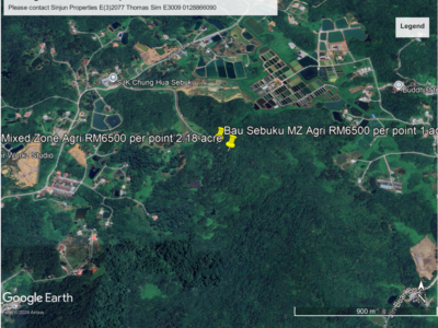 MZ Agr Bau Sebuku 2 plots 3 acres RM2.1m for SALE