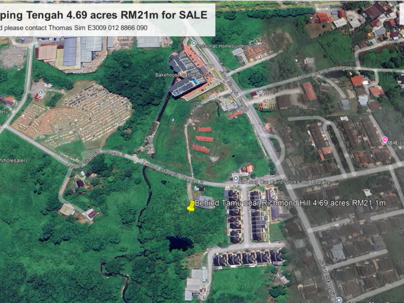 MZ Stamping Tengah 4.69 acres RM21m for SALE