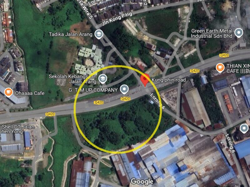 1st Lot Land @ Jalan Tan Sri Datuk Amar Wee Boon Ping for Sale