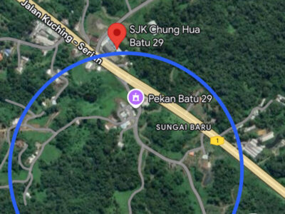 Mixed Zone Land situated at Batu 29 Kuching Serian Road For SALE