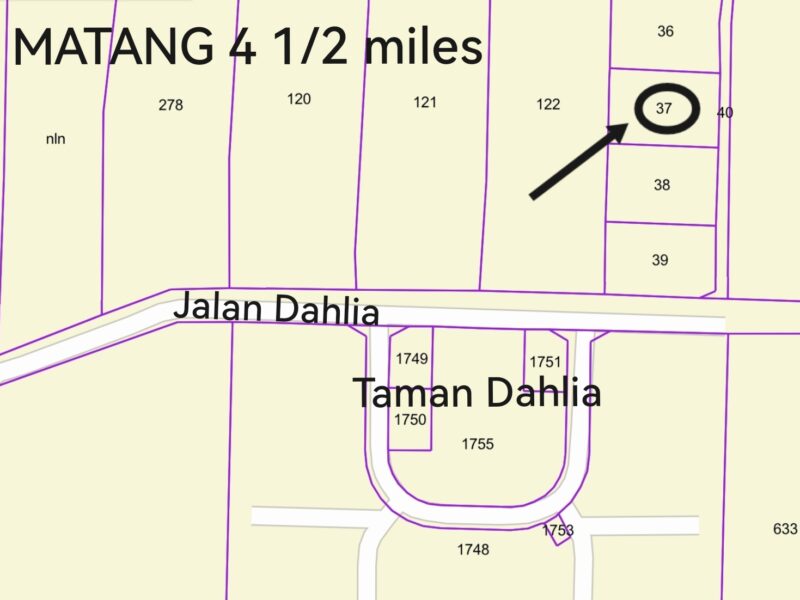 Agricultural land @ 4 1/2 miles Matang, Kuching for SALE